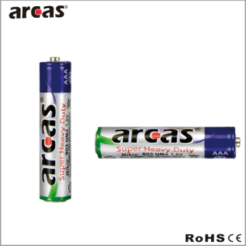 high energy cheap carbon zinc dry cell battery 1.5v R03 aaa am4 size dry charge battery clamp