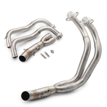 MT07, FZ07, XSR700, and Tracer Motorcycle Exhaust Components: Header, Elbows, Mufflers