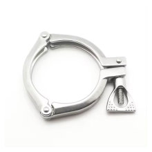 Stainless steel three-section clamp