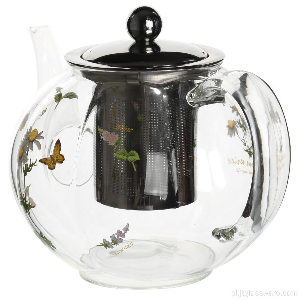Szklany filtrujący ekspres do herbaty Czajnik bezołowiowy