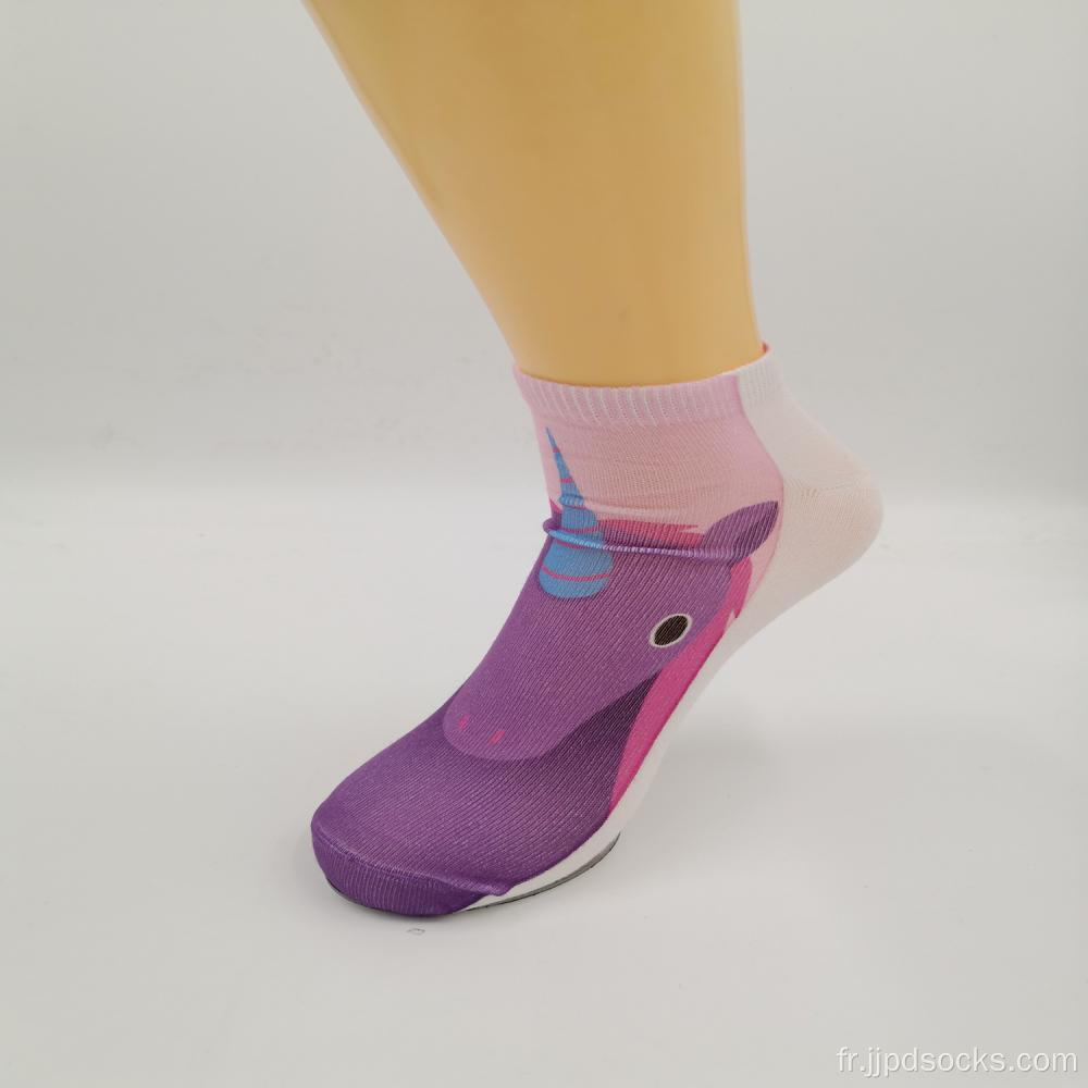 Wholesale mode 3D imprimé chaussettes