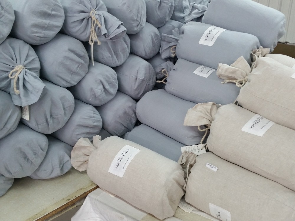 Stone Washed Linen Bed Sheets French Linen Sheets , 100% Linen Sheets