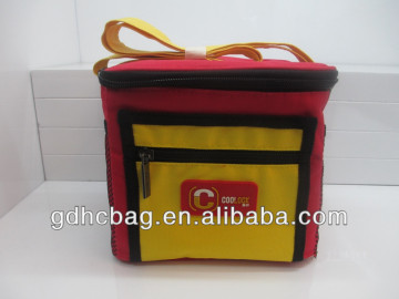 2014 High Quality Epoxy Logo Cooler Bag 600D polyester with Zipper Pocket,Mesh Pocket
