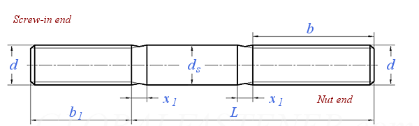 High-strength Alloy Steel double end bolts DIN940