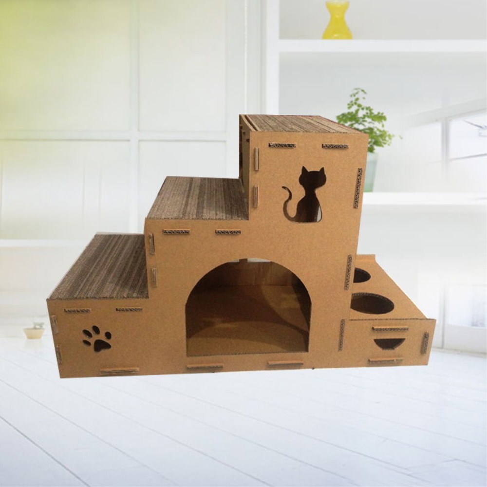 cardboard cat castle