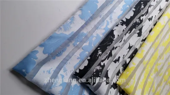 European fashion 100% polyester custom jacquard fabric printing