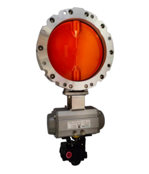 Electric pair clip butterfly valve