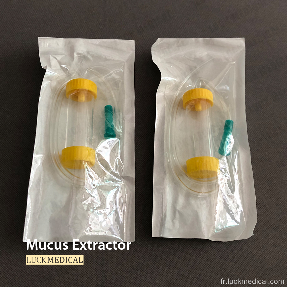 Utilisation médicale extracteur de mucus jetable