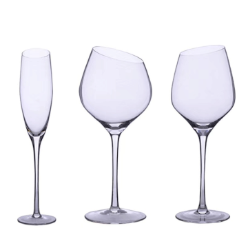 Factory Stock Customizable White Wine Glasses - Contemporary 300ml Clear Glassware