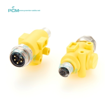 DeviceNet Fieldbus Converter: Eurofast Mini-C 7/8 Male to Micro-C M12 Female 5 Pole Adapter