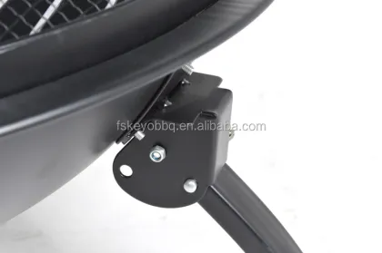 22"" Foldable Metal Garden Fire Pit BBQ Charcoal Fireplace BBQ Grill