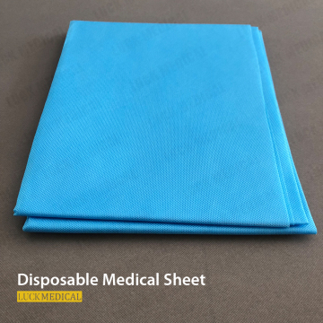 Medicinsk användning Non-Woven Stretcher Blue Sheet