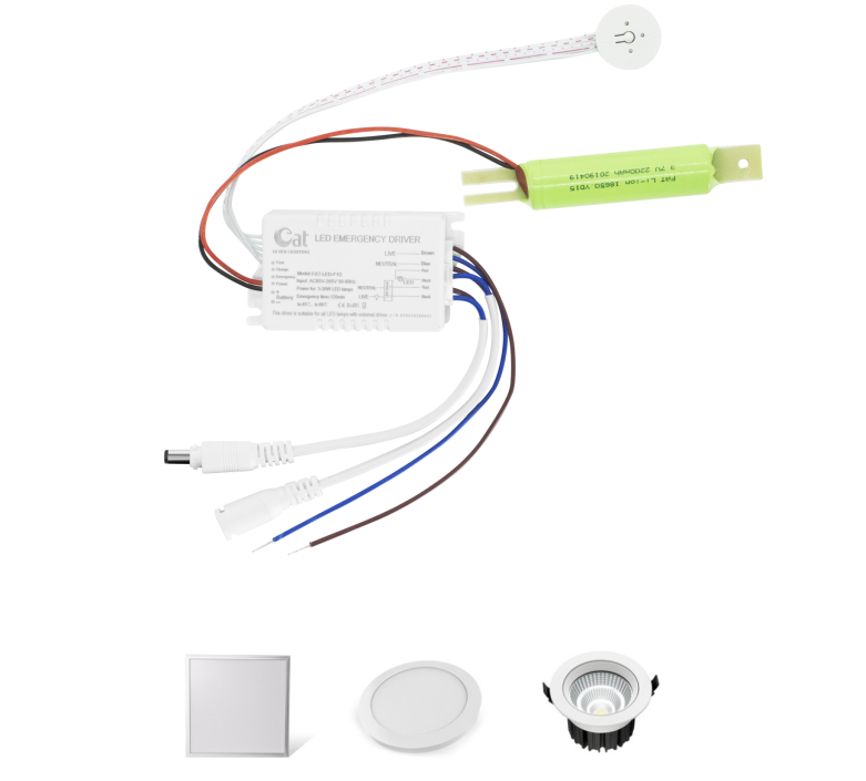 Pack d'urgence à LED pour lampe murale