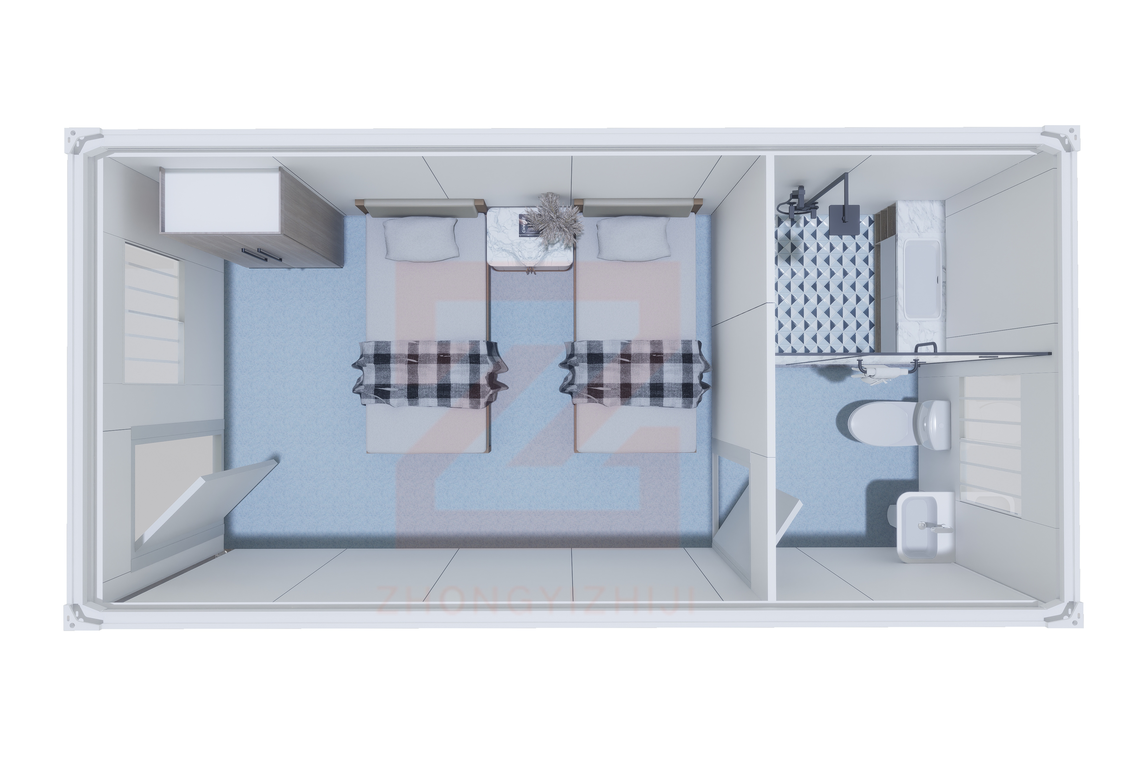 Prefabricated Flat Pack Rooms And Offices, High Quality Prefabricated ...