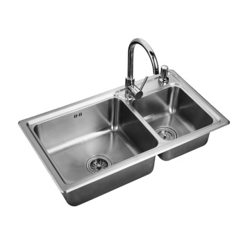 304 Stainless Steel Double Bowl Kitchen Sink