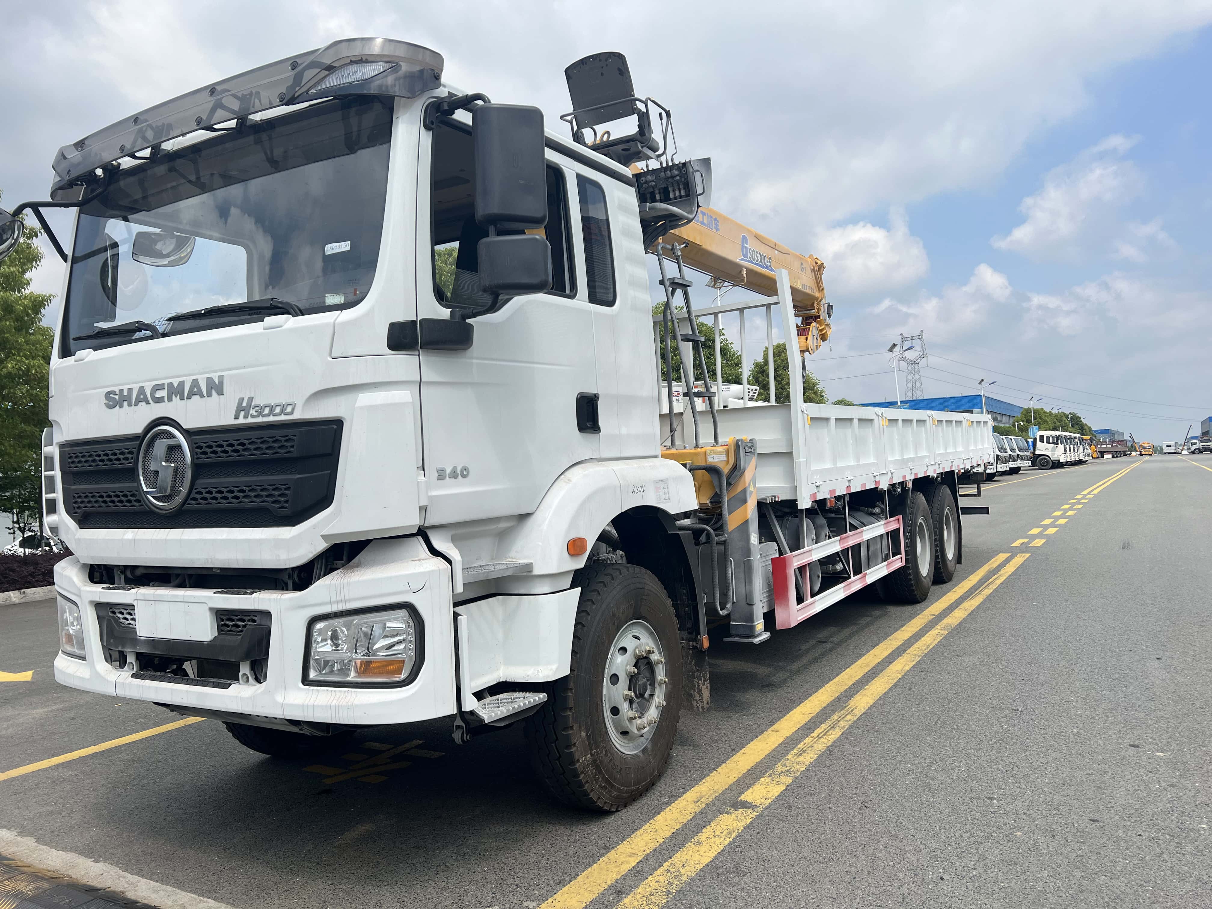 25T cargo truck mounted 12T lifting crane