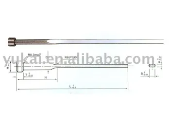 Flat ejector pin,precision finishing China Supplier