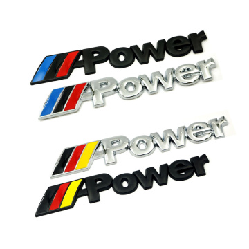 1 Pcs New car sticker 3D metal power for BMW M E30 E36 E60 E46 E90 E71 E87 F30 F10 F20 X1 X3 X4 X5 X6 Auto Accessories