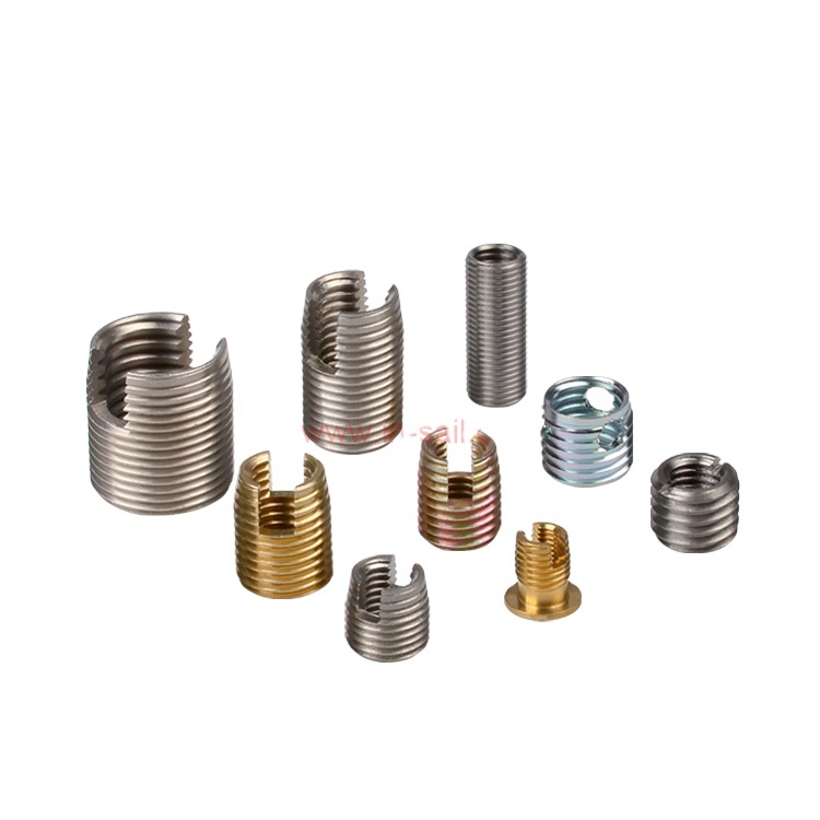 Uxcell Zinc & Nickel Plated Brass Self Tapping Threaded Insert Nuts Type 302 with UNC 8-32 4-40 1/4-20 5/16-18 GB Standard