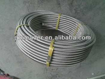 SS 304 braid hose Teflon hose PTFE hose ptfe flexible hose