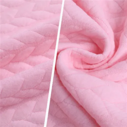 Skin-friendly Pink Air Layer Baby Jacquard Clothing Fabrics