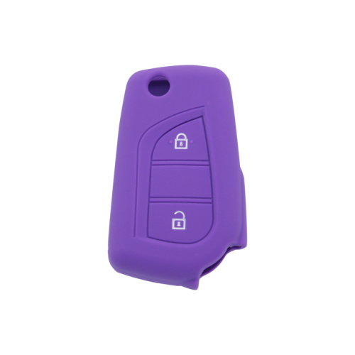 toyota cute rubber key 2 buttons shell