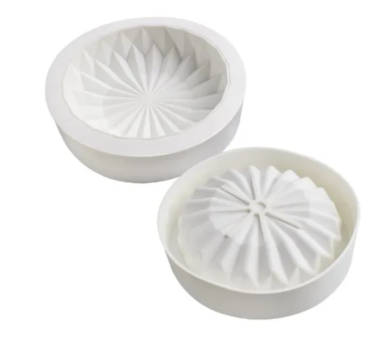 OEM INS Style Geometric Solid 3D Silicone Moon Cake Mousse Pastry Mould - New Arrival