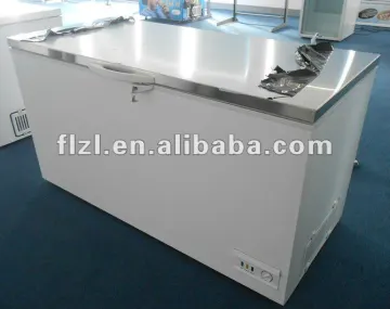 Stainless steel Chest Freezer BDS-550 S/S 304, S/S 201 door freezer