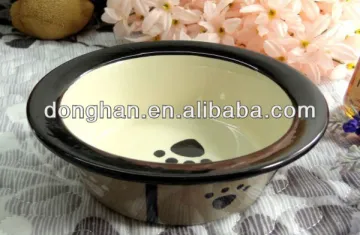 wholesale ceramic dog bowls with custom logo