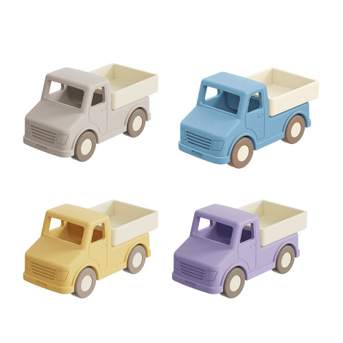 Lindo camión de juguete de baño de silicona para niños pequeños
