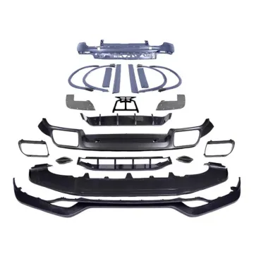 Car Parts Facelifts for Porsche Cayenne Turbo TKT Sport Body Kit 2017-2021: Front Bumper, Rear Bumper, Grille, Rear Diffuser