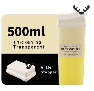 High Temperature Resistant 500ml PET Plastic Bottle - Creative Style for Juice