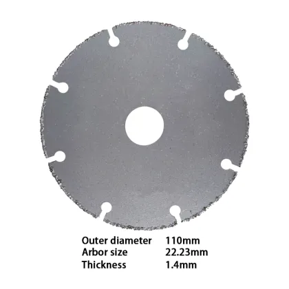 DEYI DEYI 115mm*22.23mm Tungsten Grit Saw Blade for Wood Vacuum Brazed Process