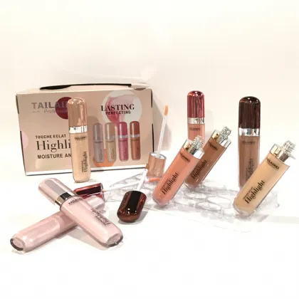 New Cosmetics: Brighten Skin, Shine Highlighter, Moisturizer, Long-Lasting Multicolor Liquid Highlight Stick