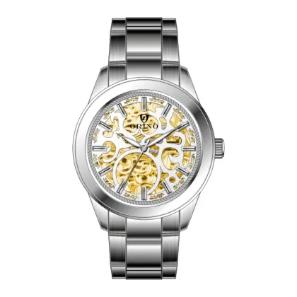 Lucky cloulds Skeleton Lady's Automatic Wrist watches