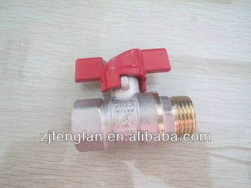 female/male brass ball valve