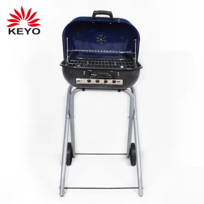 Folding BBQ Grill Outdoor Square Shaped Hamburger Burger Charcoal Barbecue Bbq Grill