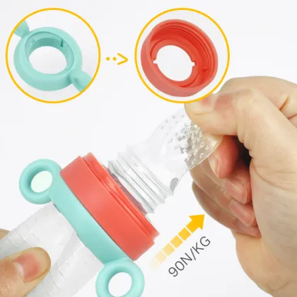 2021Custom Baby Food Squeeze Fresh Fruit Feeder Bottle