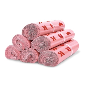 custom size pink poly mailers