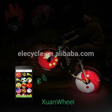 dropship/wholesale 192RGB bicycke led light, intelligent spoke light, bike light