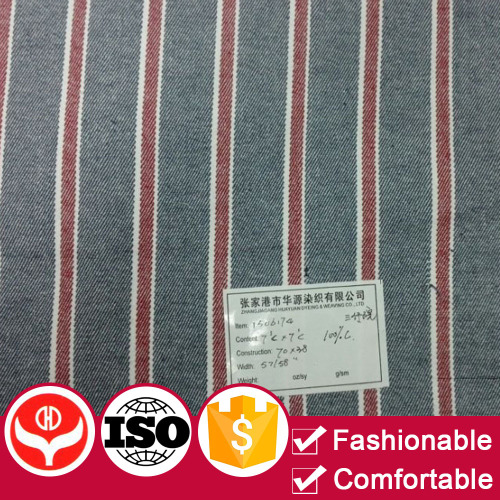 Good quality 100% cotton wholesale yarn dyed fabric