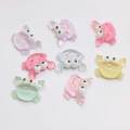 Resine animali a forma di granchio simulato Kawaii di colore chiaro Cabochon per decorazioni giocattolo fai da te Articoli per bambini Charms conchiglia per telefono Phone