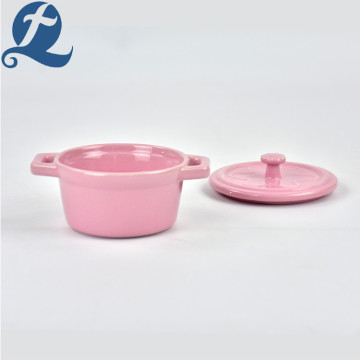 Home Decoration Colorful Double Soup Pot with Lid