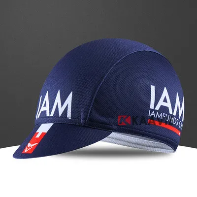 custom specialized blue white cotton printing biking cycling cap