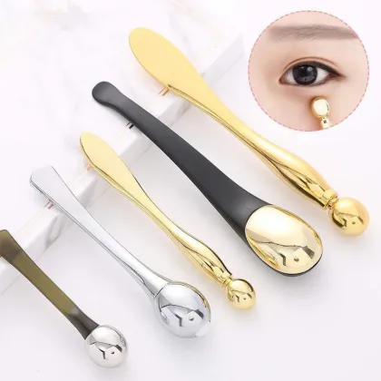 Zinc Alloy Eye Cream Facial Massage Stick - Rose Gold & Silver Massage Ball Stick