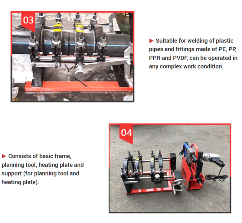 200mm Manual Butt Fusion Welding Machine for Sale - PFW200-4C Polyethylene Welding Machine