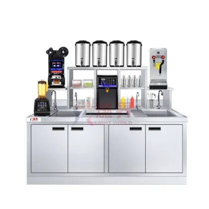 Complete Bubble Tea Equipment Bar: Milk Tea Counter for Bubble Tea Shops