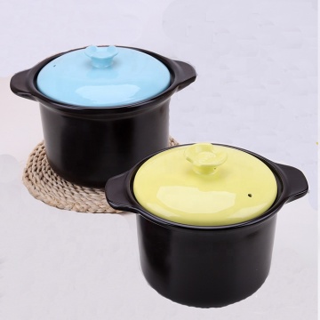 Custom Ceramic Cookware Set with Handle and Lid for Soup and Casserole