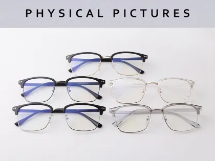 Korean Style Half Frame Optical Eyewear - Anti Blue Ray Glasses