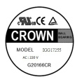 Crown 110V 230V 17238 Ventilador de CA de flujo axial